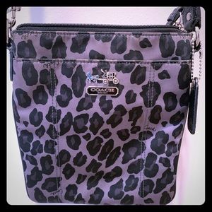 Coach Cross Body Cheetah Print Bag